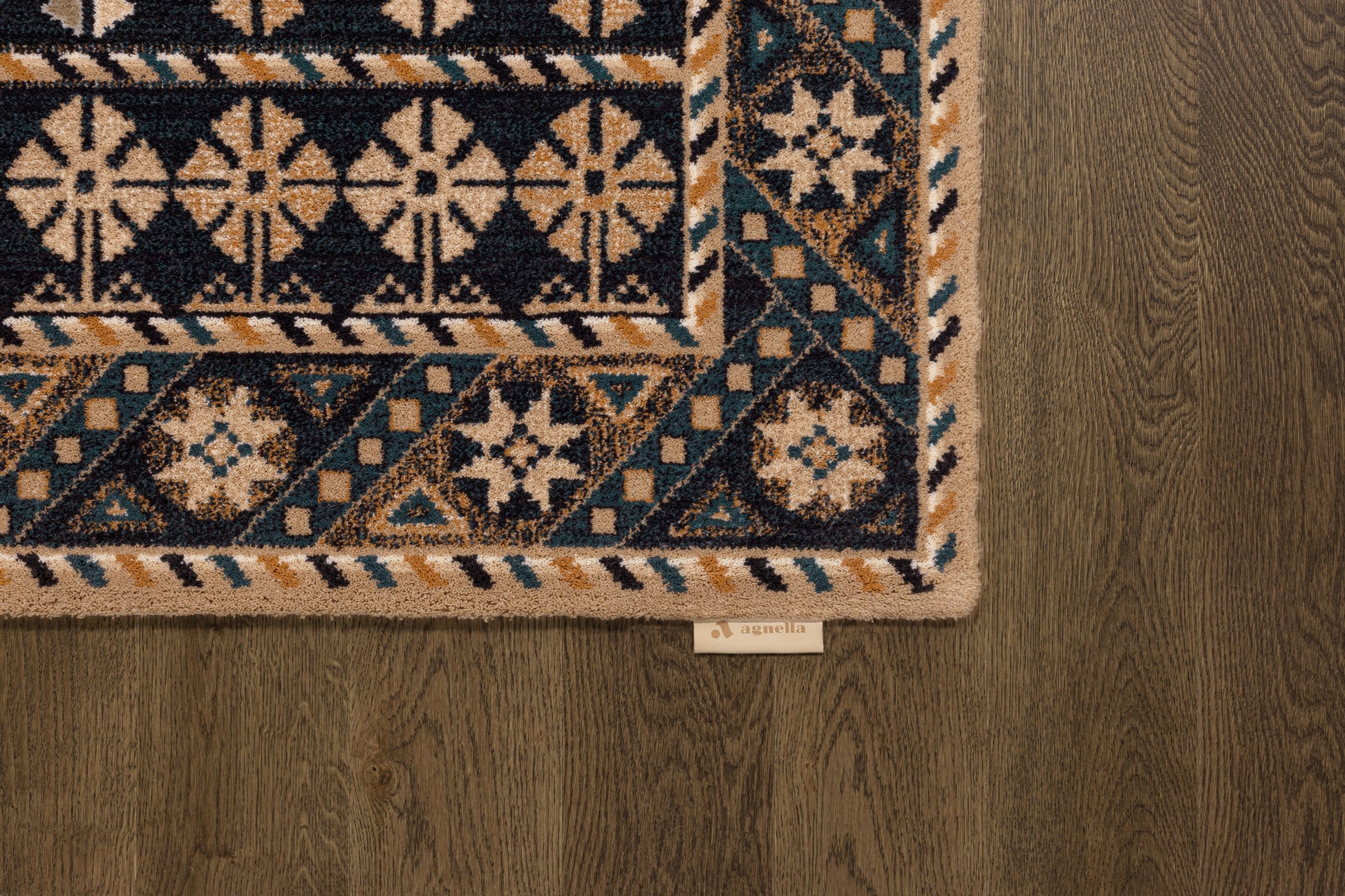 Agnella Rugs Design Discoveries V&A Collection ASTRID Dark Beige - Free Delivery