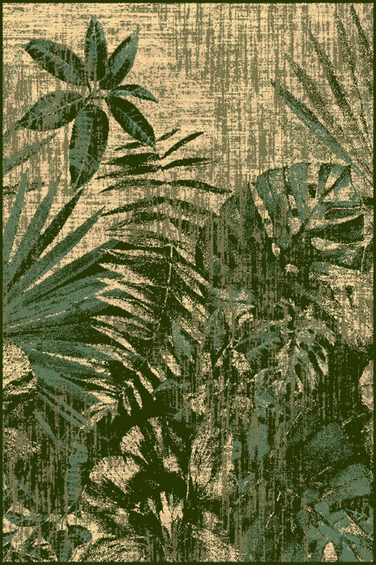 Agnella Basic JUNGLE Dark Green Rug measuring 133cm x 180cm with bound edging &amp; Free Delivery - £350.00