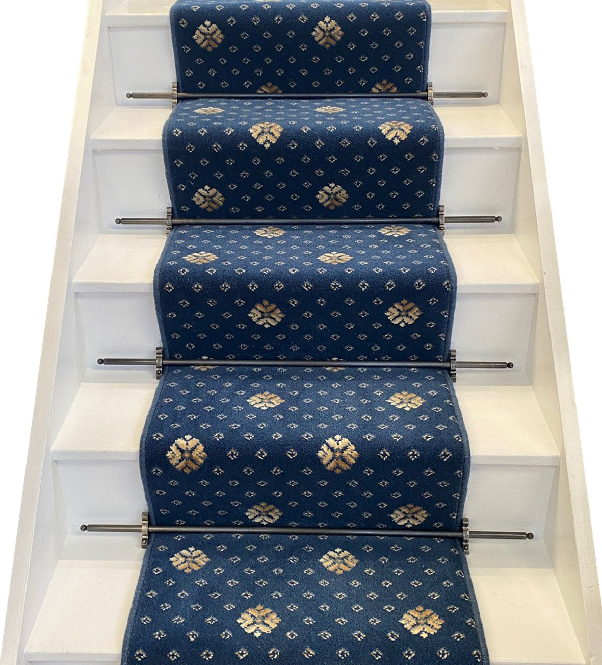 Brintons Carpets Marquis Sovereign Blue Stair Runner - 5.40m ONLY @ 55cm. PRICE IS FOR WHOLE PIECE