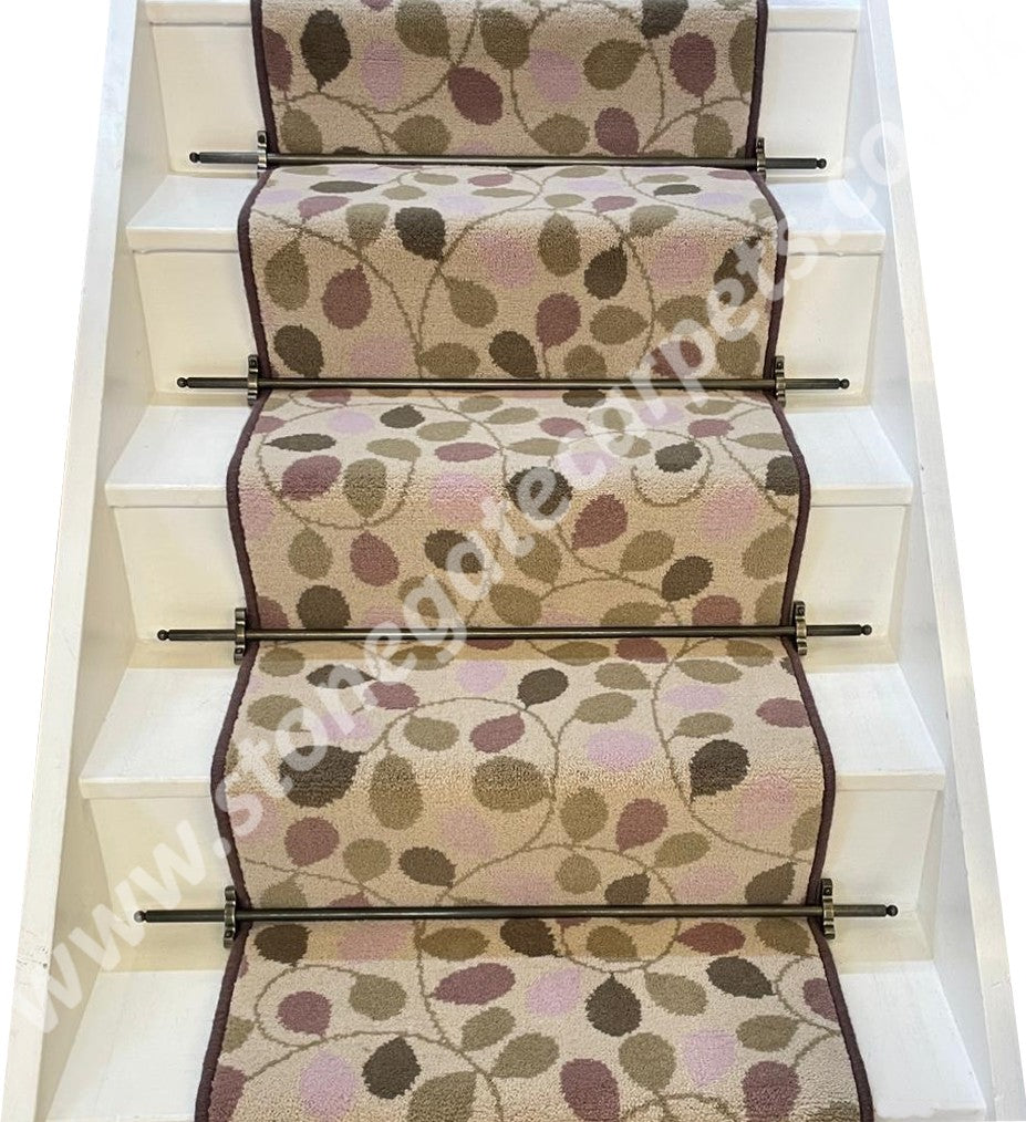 Ulster Carpets Boho Rhapsody Tea Rose Stair Runner (Choice of adding a border) (Per Linear Metre)