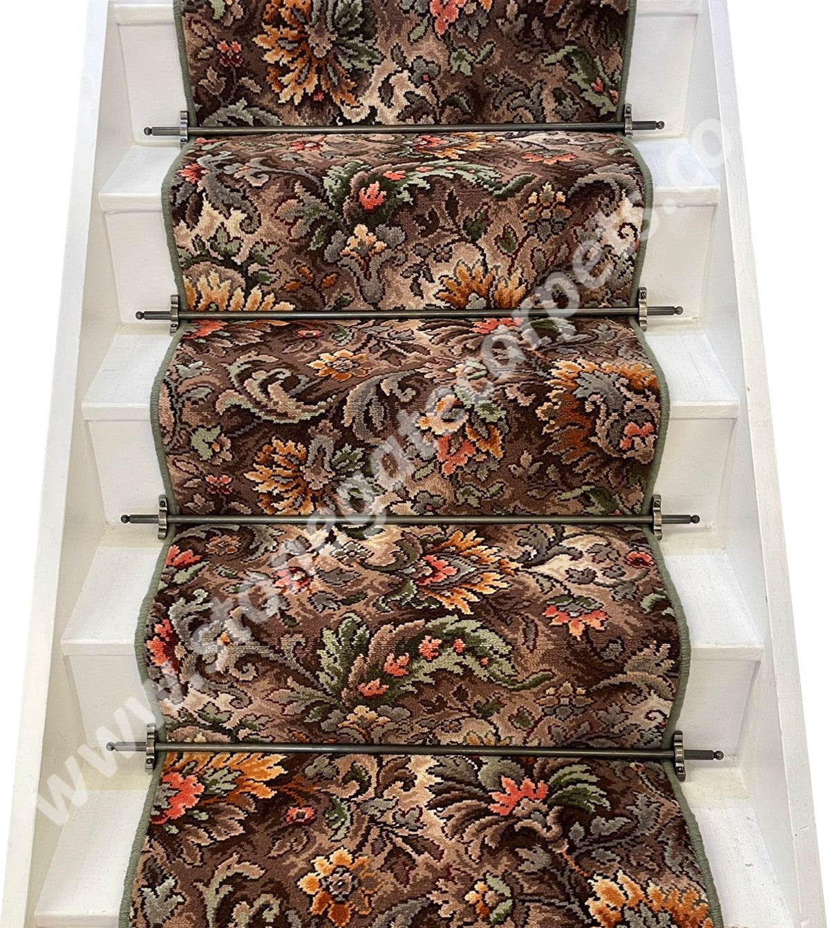 Ulster Carpets Glenavy Tabriz Stair Runner with choice of adding bespoke border or overlocking colour (Per Linear Metre)