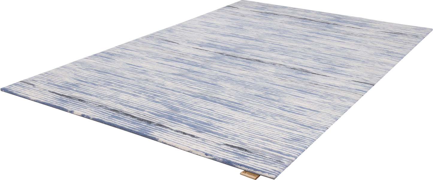 Agnella Rugs Calisia DEAN Light Blue - 100% New Zealand Wool - Free Delivery