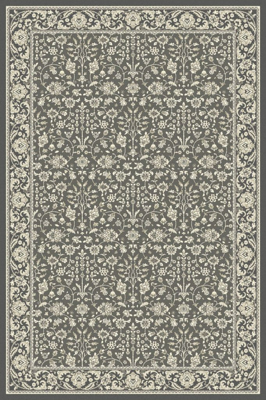 Agnella Rugs Isfahan ITAMAR Grey - 100% New Zealand Wool - Free Delivery