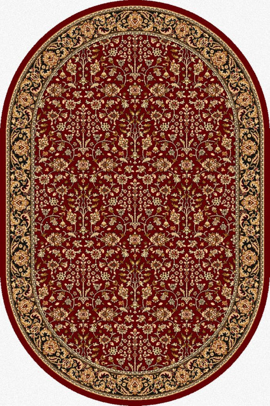 Agnella Rugs Isfahan ITAMAR Ruby Oval - 100% New Zealand Wool - Free Delivery