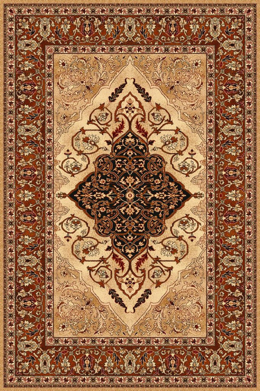 Agnella Rugs Isfahan LEYLA Amber - 100% New Zealand Wool - Free Delivery