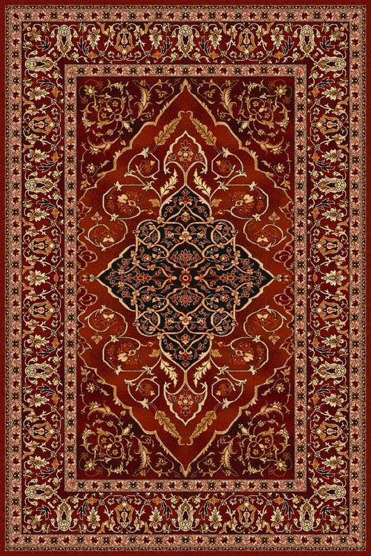 Agnella Rugs Isfahan LEYLA Ruby - 100% New Zealand Wool - Free Delivery