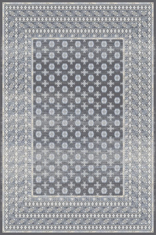 Agnella Rugs Isfahan MELITE Graphite - 100% New Zealand Wool - Free Delivery