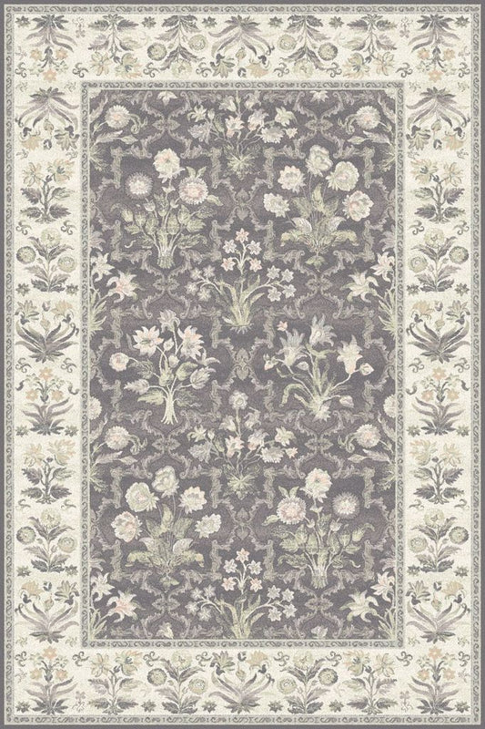 Agnella Rugs Isfahan OLANDIA Anthracite - 100% New Zealand Wool - Free Delivery