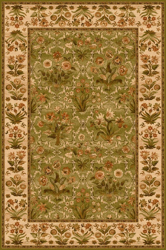 Agnella Rugs Isfahan OLANDIA Olive - 100% New Zealand Wool - Free Delivery