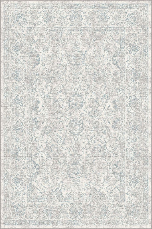 Agnella Rugs Isfahan PALE Light Blue - 100% New Zealand Wool - Free Delivery