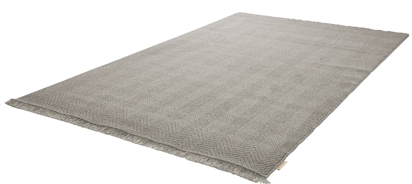 Agnella Rugs Noble POCO Grey - 100% Undyed British Wool - Free Delivery