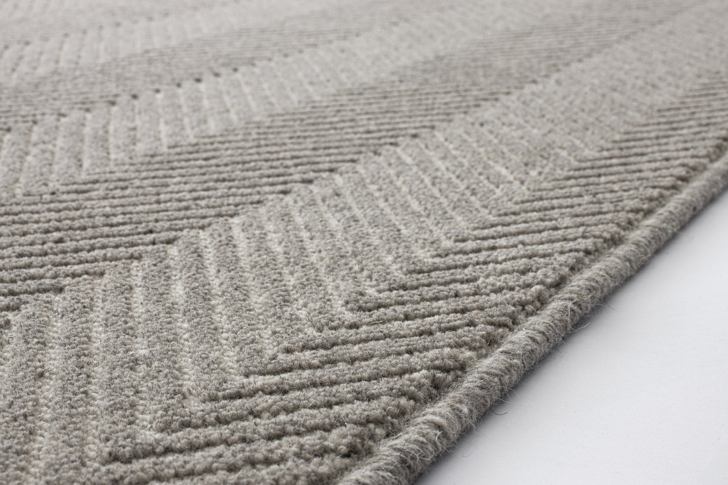 Agnella Rugs Noble POCO Grey - 100% Undyed British Wool - Free Delivery