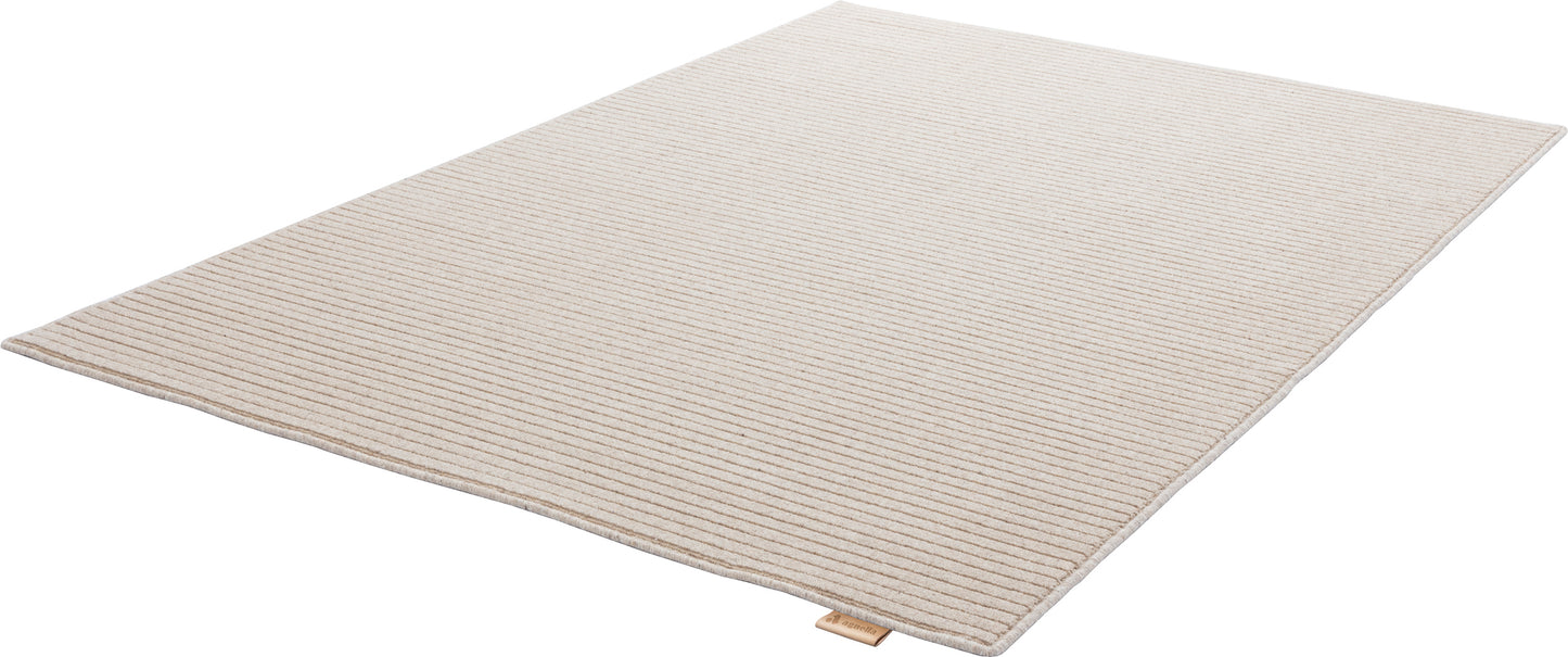 Agnella Rugs Noble RUTI Light Beige - 100% Undyed British Wool - Free Delivery