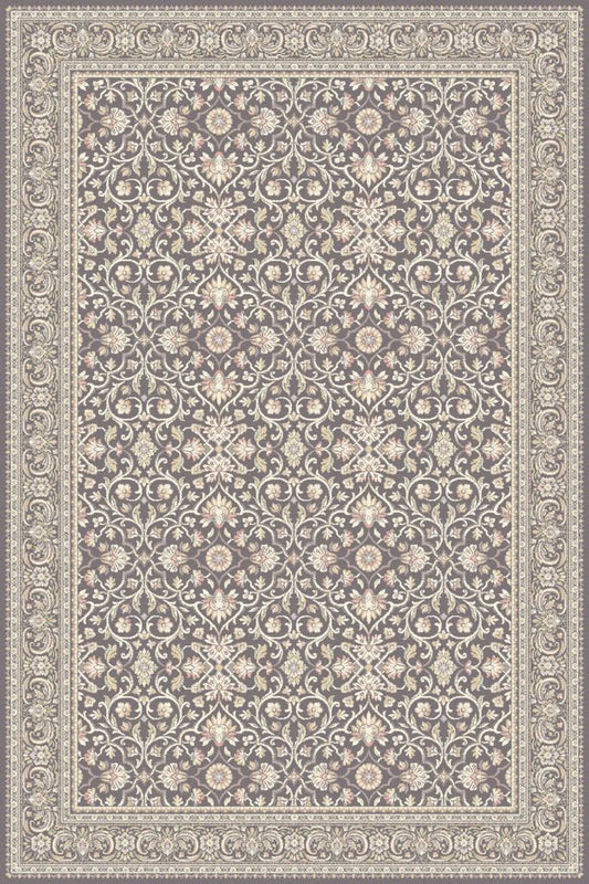 Agnella Rugs Isfahan SALAMANKA Anthracite - 100% New Zealand Wool - Free Delivery