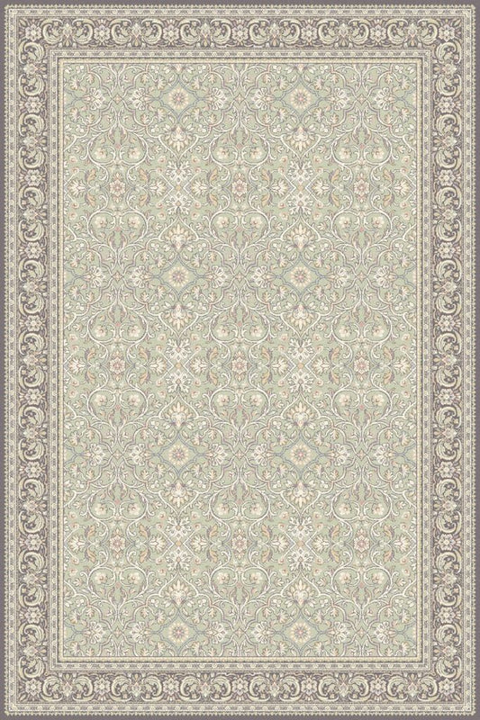 Agnella Rugs Isfahan SALAMANKA Mint - 100% New Zealand Wool - Free Delivery