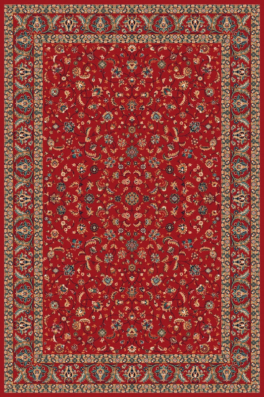 Agnella Rugs Isfahan SANZA Dark Red - 100% New Zealand Wool - Free Delivery