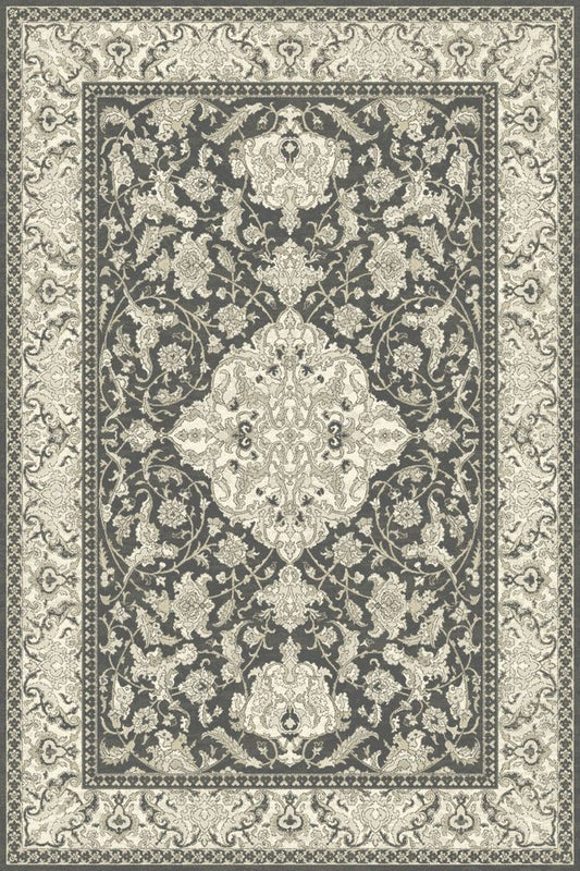 Agnella Rugs Isfahan SEFORA Graphite - 100% New Zealand Wool - Free Delivery