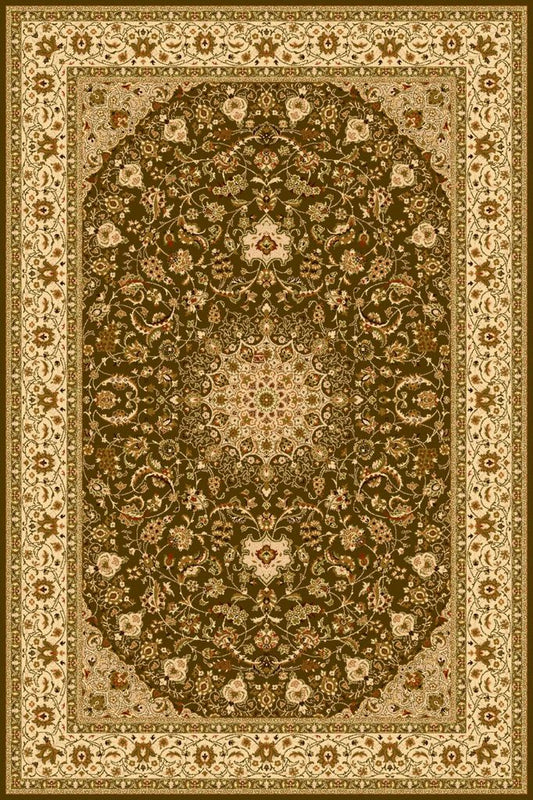 Agnella Rugs Isfahan SEGOWIA Light Khaki - 100% New Zealand Wool - Free Delivery