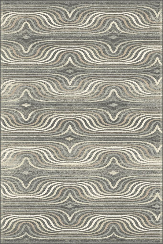 Agnella Rugs Isfahan SEWILLA Graphite - 100% New Zealand Wool - Free Delivery