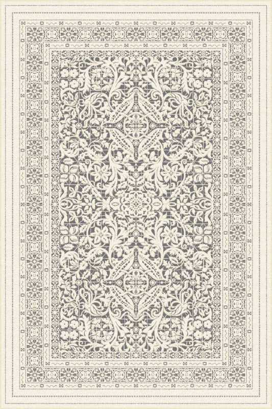 Agnella Rugs Isfahan SONKARI Anthracite - 100% New Zealand Wool - Free Delivery