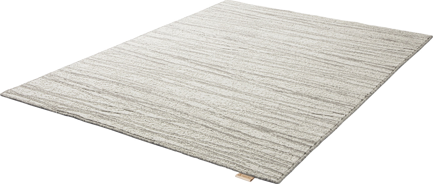 Agnella Rugs Noble TEJAT Light Grey - 100% Undyed British Wool - Free Delivery