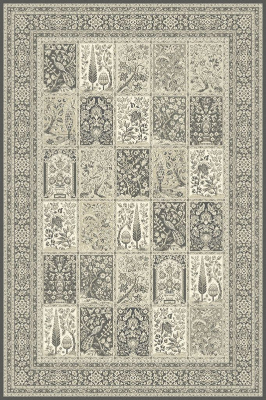 Agnella Rugs Isfahan TIMOR Graphite - 100% New Zealand Wool - Free Delivery