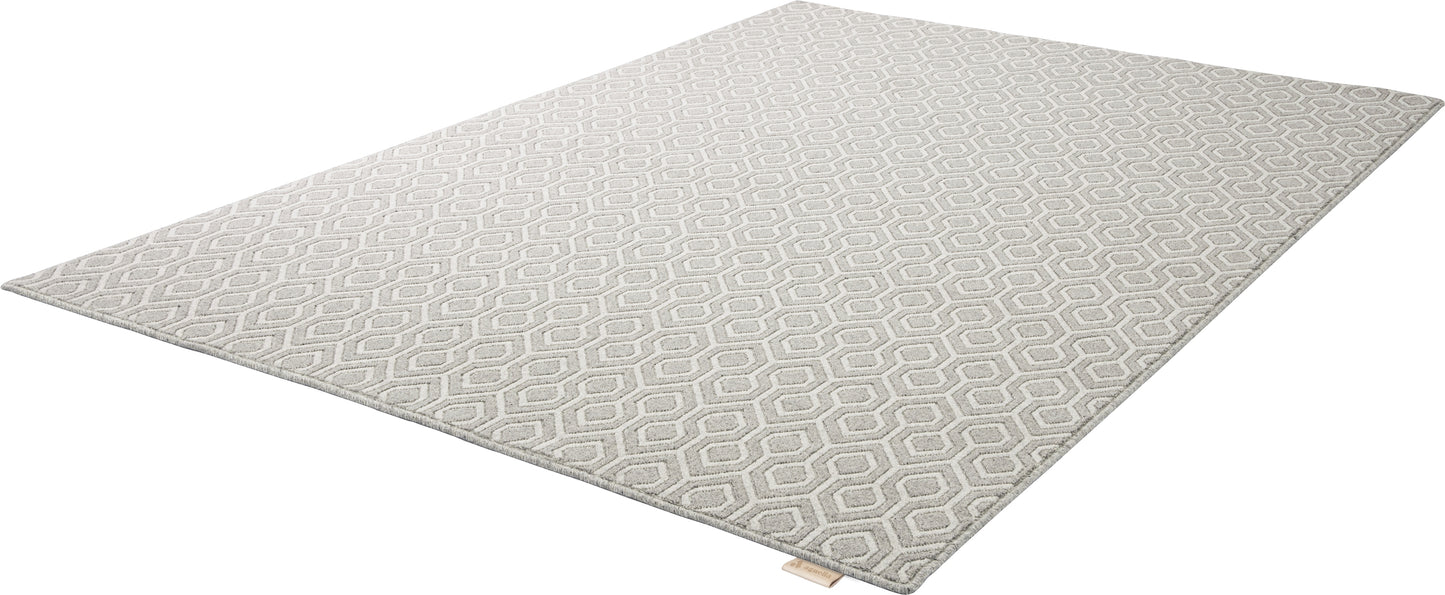 Agnella Rugs Noble WALTO Grey - 100% Undyed British Wool - Free Delivery