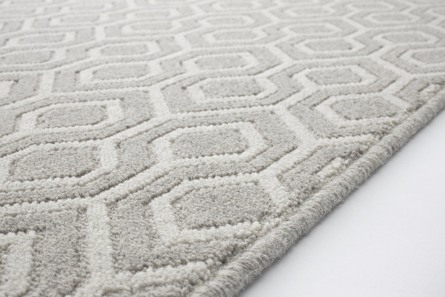 Agnella Rugs Noble WALTO Grey - 100% Undyed British Wool - Free Delivery