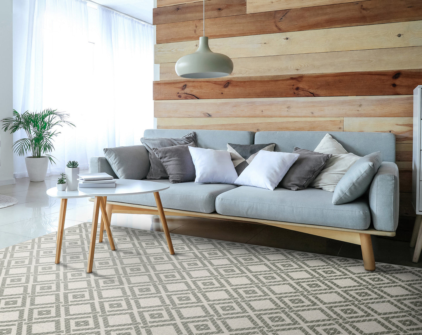 Agnella Rugs Noble WIKO Light Grey - 100% Undyed British Wool - Free Delivery