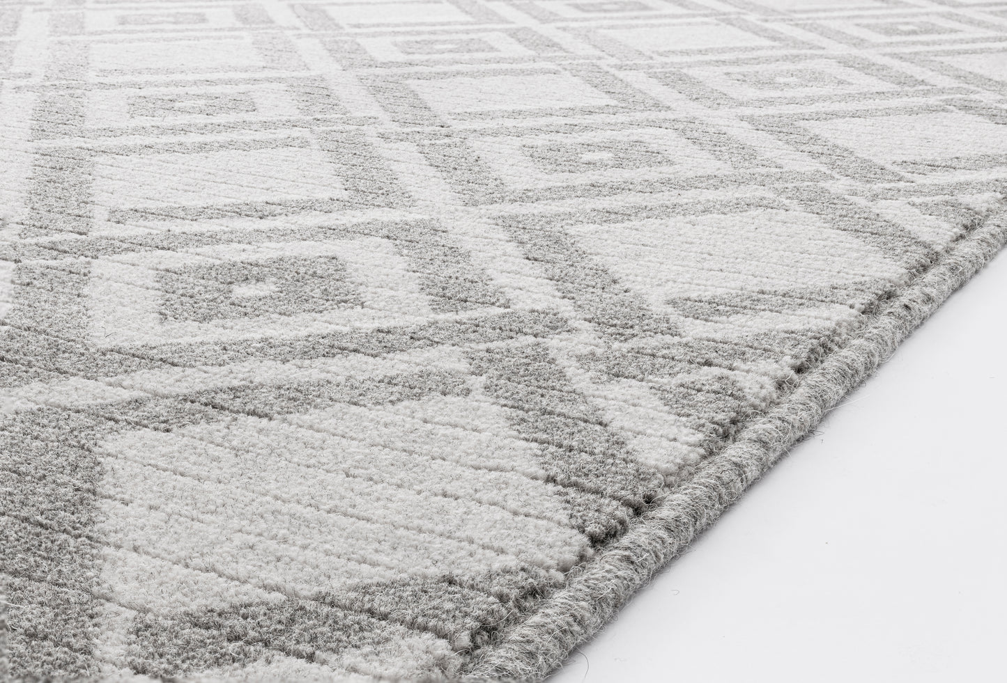 Agnella Rugs Noble WIKO Light Grey - 100% Undyed British Wool - Free Delivery