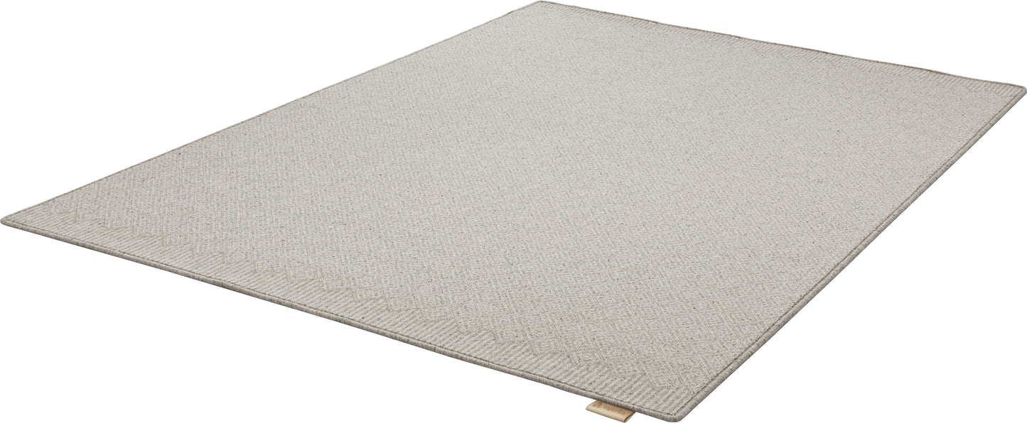 Agnella Rugs Noble WITO Light Grey - 100% Undyed British Wool - Free Delivery