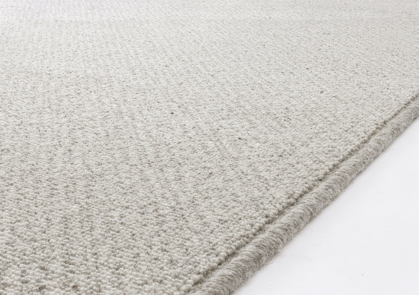 Agnella Rugs Noble WITO Light Grey - 100% Undyed British Wool - Free Delivery