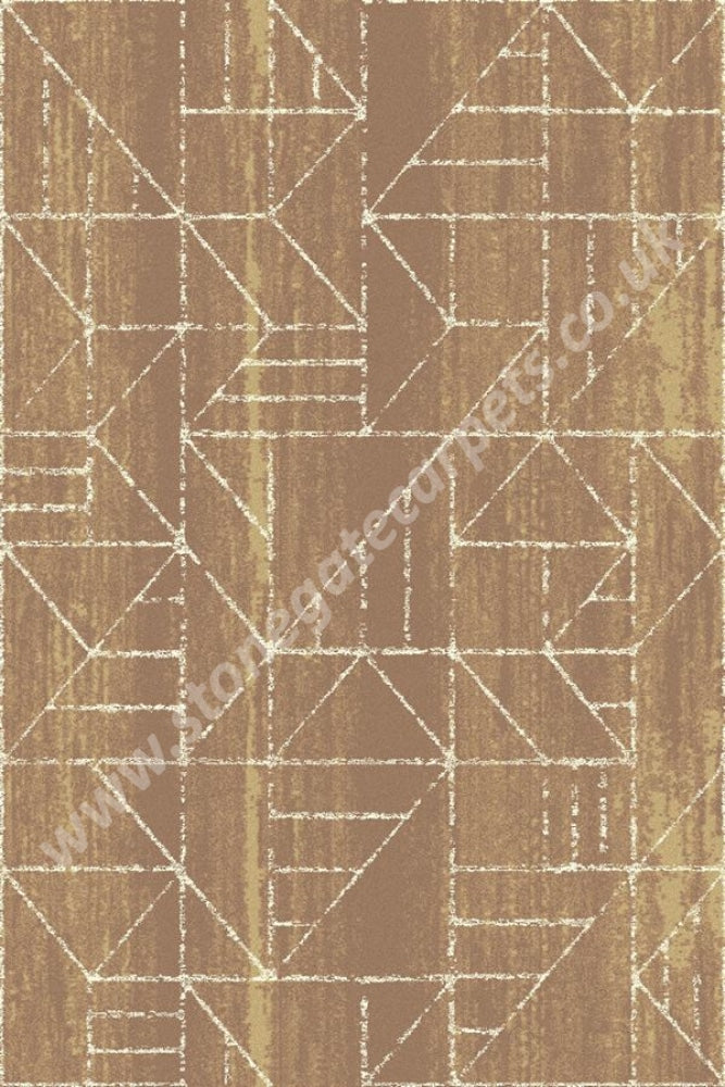 Agnella Rugs Tempo Krats Dark Gold - 80% British Wool 20% Nylon Free Delivery Rug