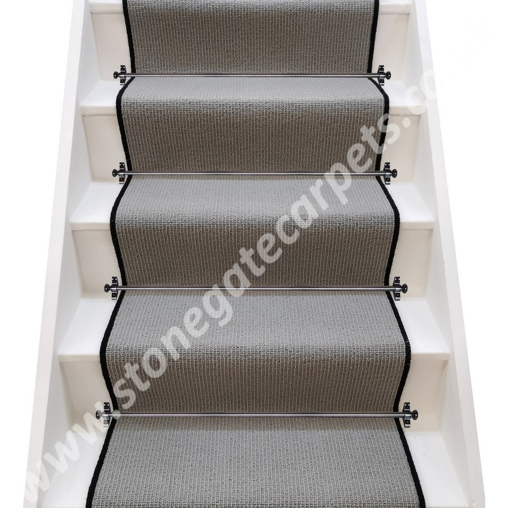 Axminster Carpets Simply Natural Ribgrass Basalt Stair Runner (Per Linear Metre)