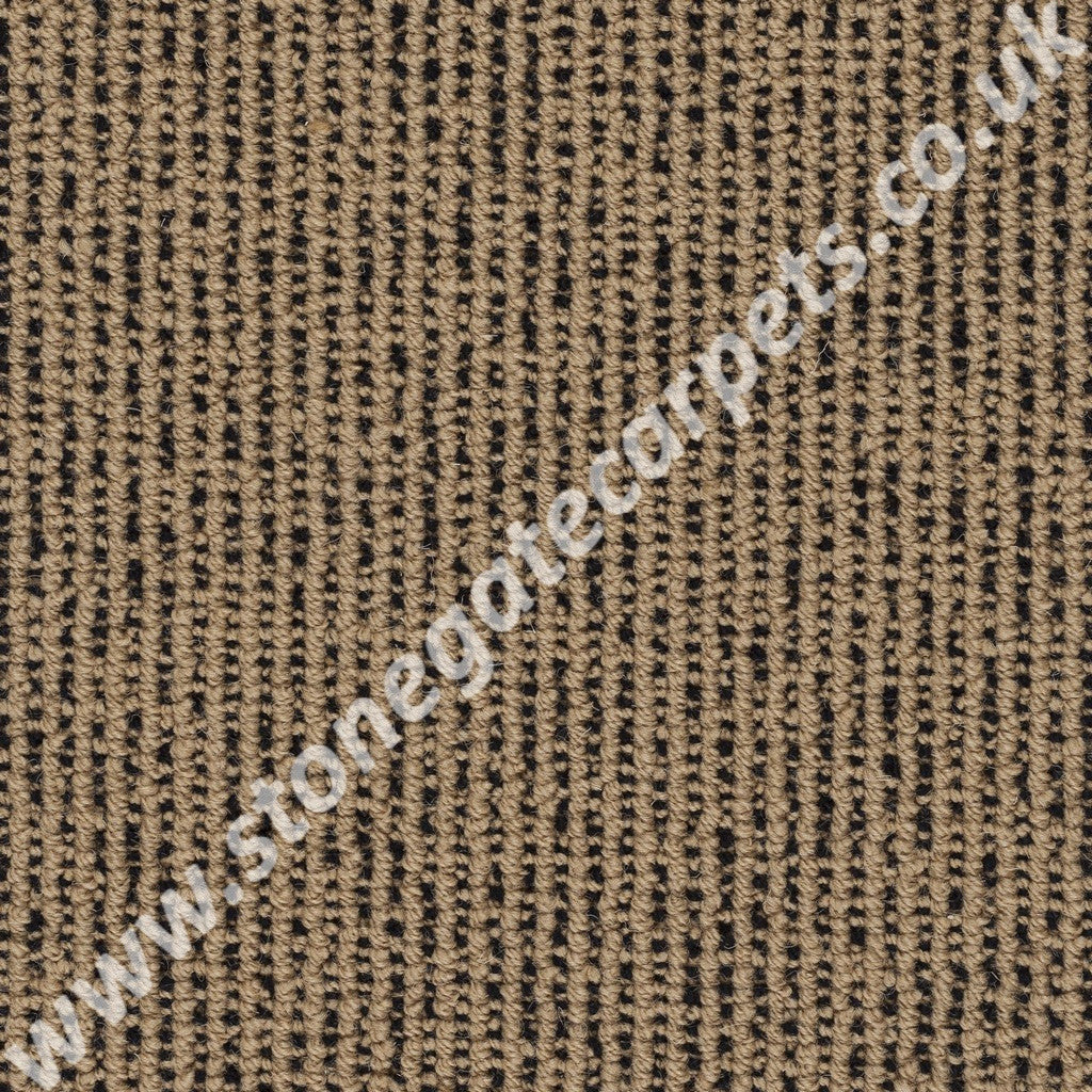 Axminster Carpets Simply Natural Ribgrass Stipple Straw Black Carpet 4532