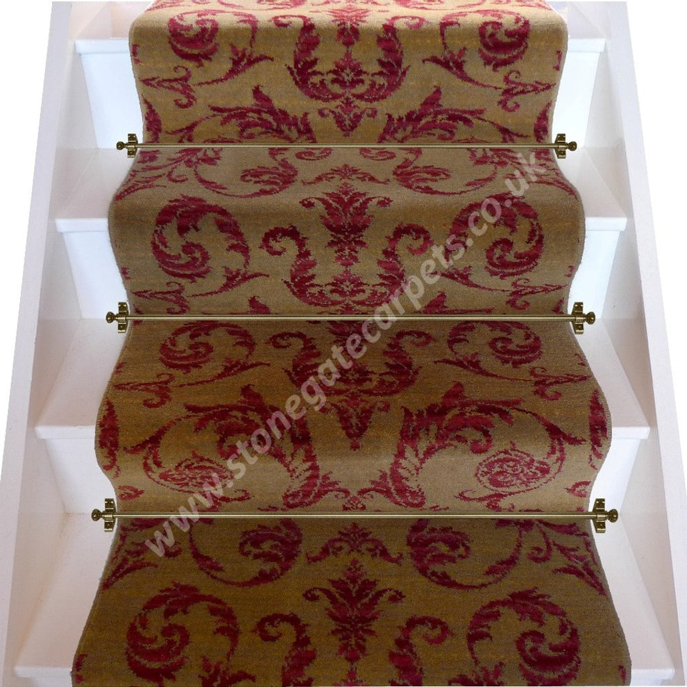 Brintons Carpets Renaissance Classics Medici Ruby Broadloom Stair Runn ...